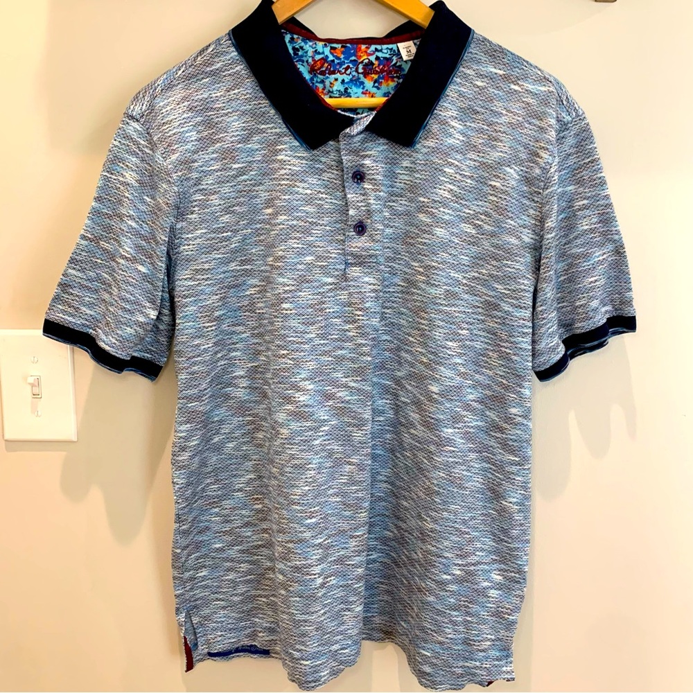 Robert Graham Mixed Blue Classic Fit Polo, Size M Great condition